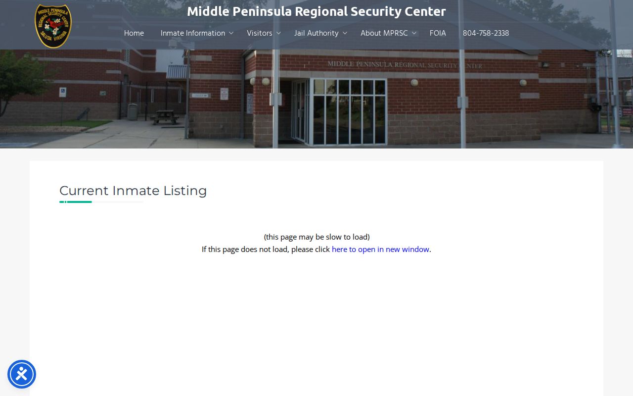 MPRSC current inmate page used in an Essex County 72-hour release review